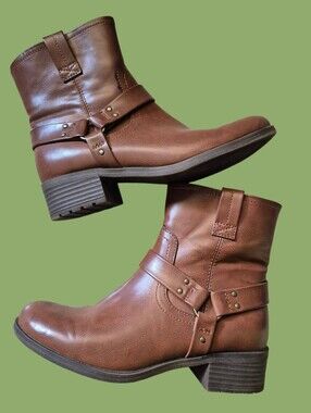 Frye & Co Elodie brown Motorcycle Boots size 7M
